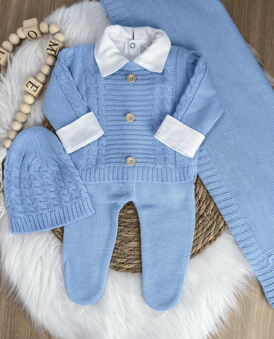 Conjunto Completo Saída de Maternidade Lucca