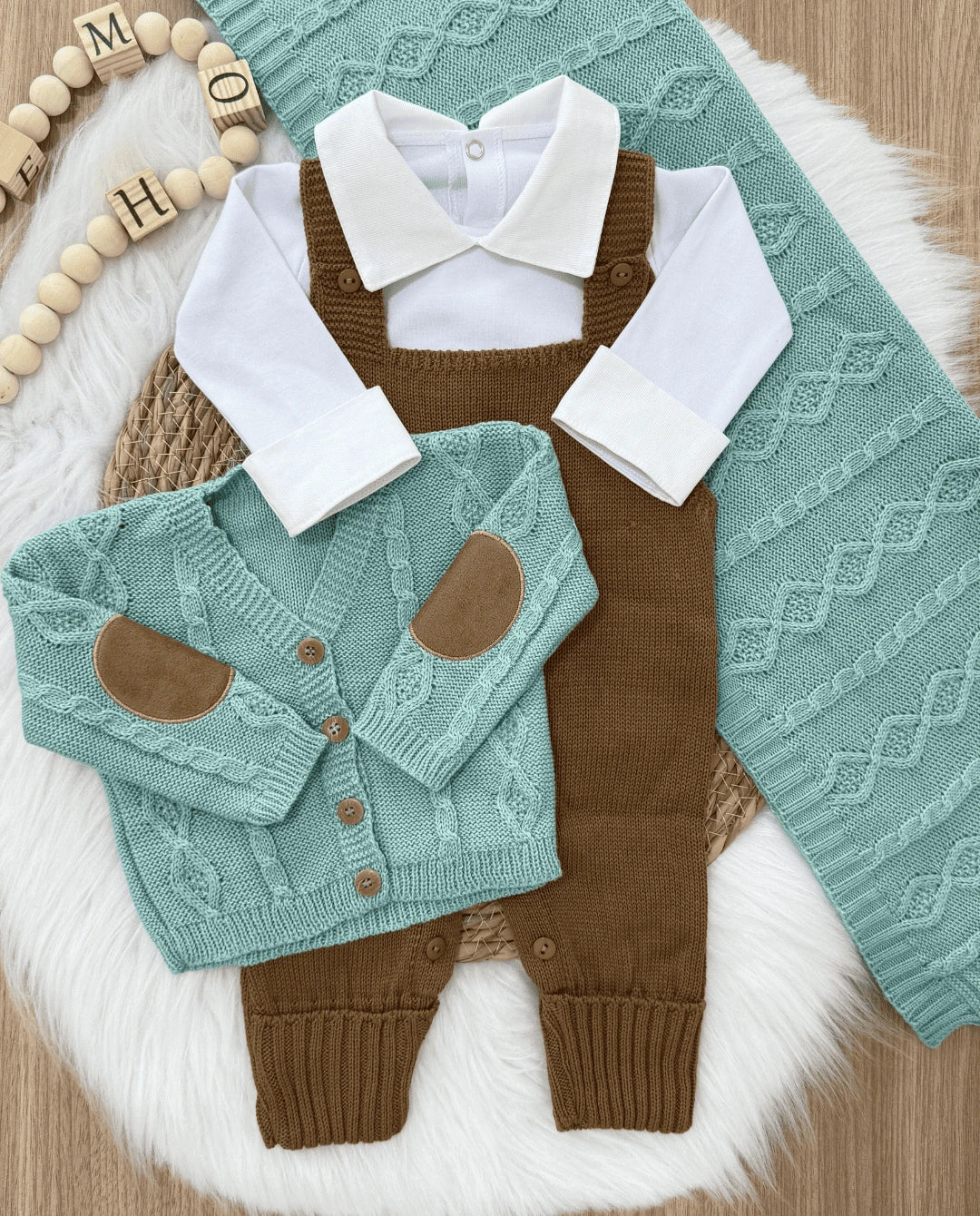 Conjunto Completo Saída de Maternidade Francisco