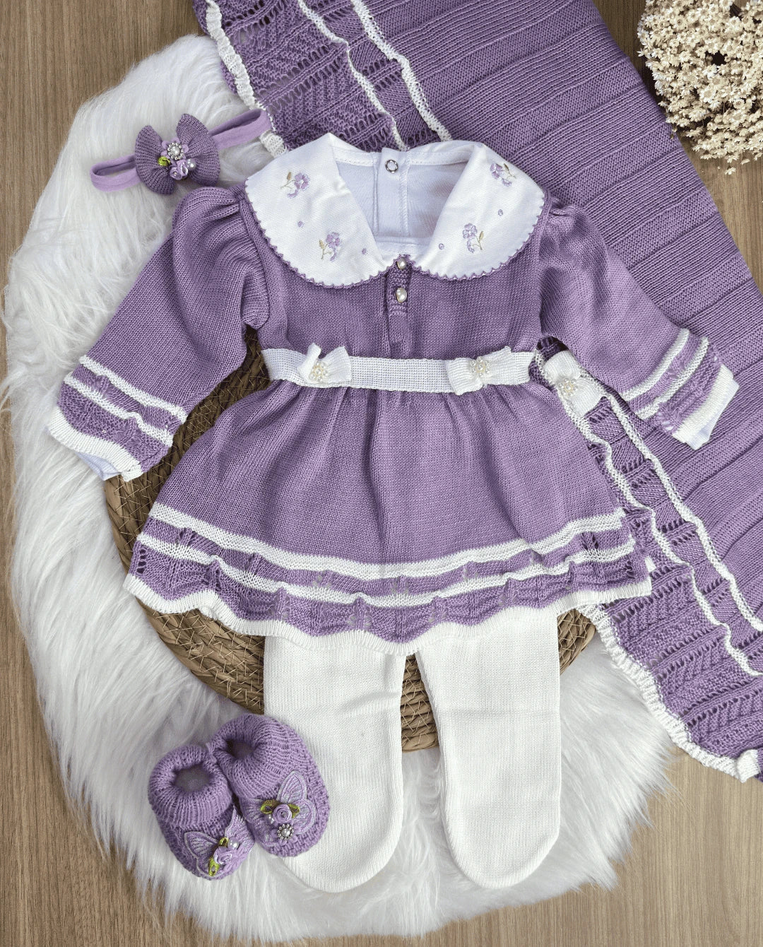 Conjunto Completo Saída de Maternidade Eloá