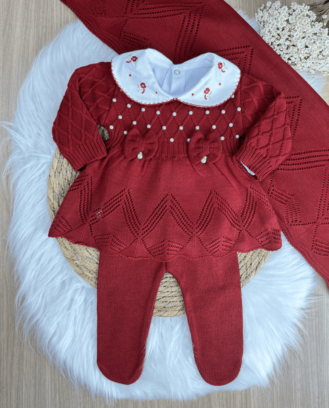 Conjunto Completo Saída de Maternidade Pérola