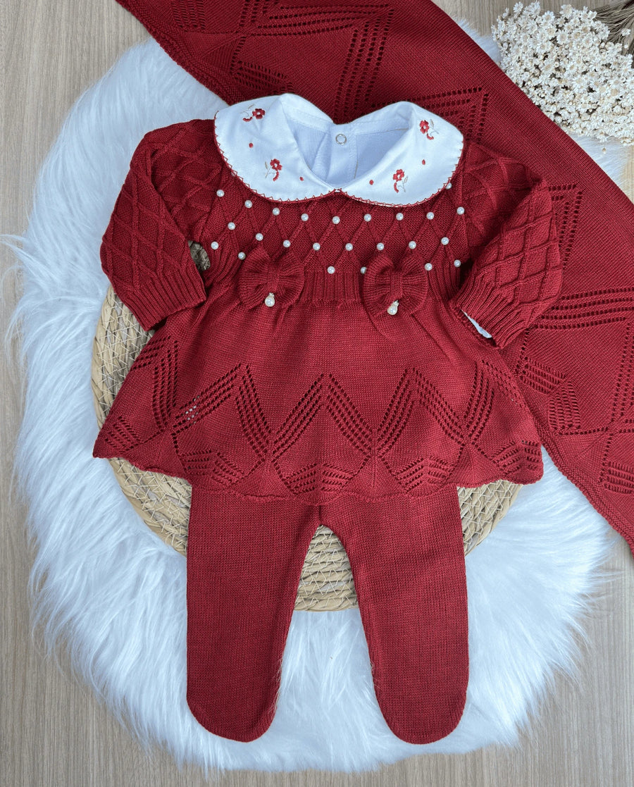 Conjunto Completo Saída de Maternidade Pérola